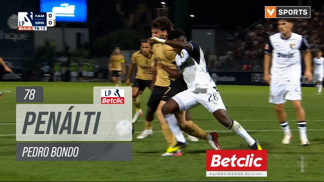 Famalicão, Penálti, Pedro Bondo aos 78'