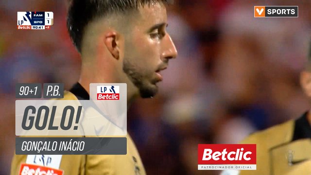 GOLO! Famalicão, Gonçalo Inácio (p.b.) aos 90'+1', Famalicão 1-1 Sporting