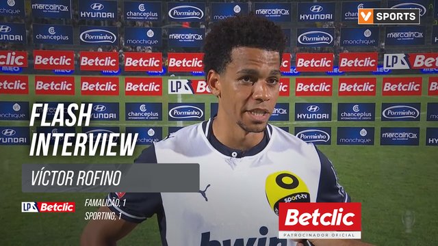 I Liga (#6) | Famalicão 1-1 Sporting: Flash Interview Víctor Rofino