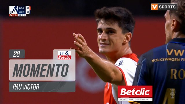 Braga, Jogada, Pau Victor aos 28'
