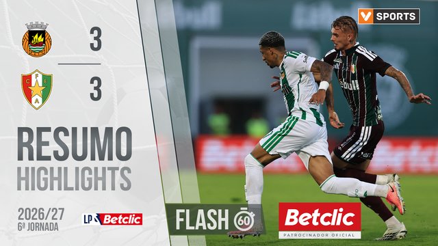 Liga Portugal Betclic (6ªJ): Resumo Flash Rio Ave 3-3 Estrela Amadora