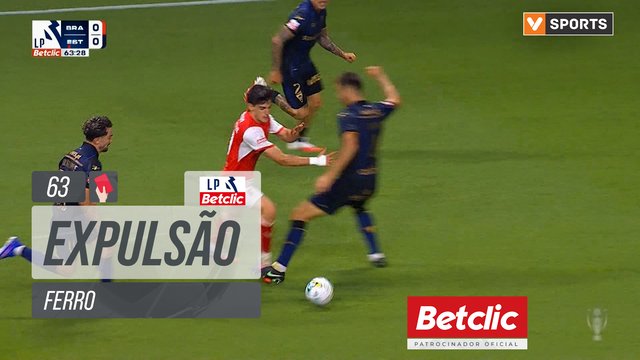 Estoril, Expulsão, Ferro aos 63'
