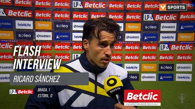 I Liga (#6) | Braga 1-0 Estoril: Flash Interview Ricard Sánchez