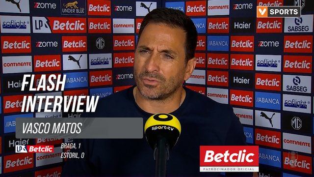 I Liga (#6) | Braga 1-0 Estoril: Flash Interview Vasco Matos