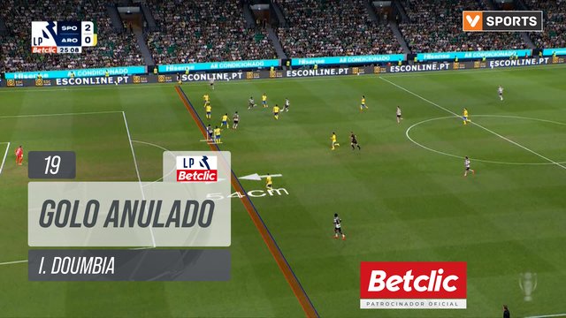 Sporting, Golo Anulado, I. Doumbia aos 19'