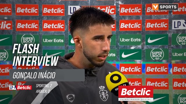 I Liga (#7) | Sporting 2-2 Arouca: Flash Interview Gonçalo Inácio