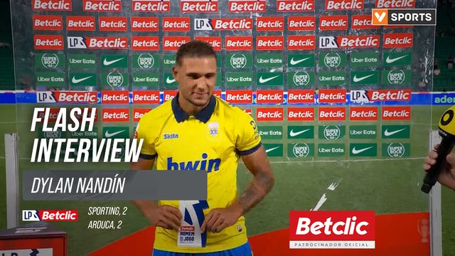 I Liga (#7) | Sporting 2-2 Arouca: Flash Interview Dylan Nandín