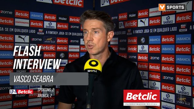 I Liga (#7) | Sporting 2-2 Arouca: Flash Interview  Vasco Seabra