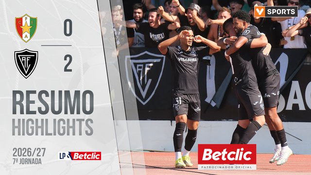 Liga Portugal Betclic (7ªJ): Resumo Estrela Amadora 0-2 Académico
