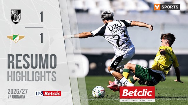 Liga Portugal Betclic (7ªJ): Resumo Vitória SC 1-1 Moreirense