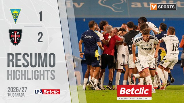 Liga Portugal Betclic (7ªJ): Resumo Estoril 1-2 Casa Pia