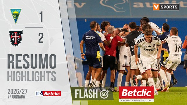I Liga (7ªJ): Resumo Flash Estoril 1-2 Casa Pia