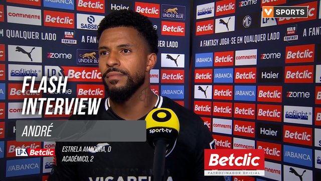 I Liga (#7) | Estrela Amadora 0-2 Académico: Flash Interview André