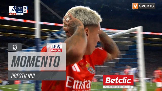 Benfica, Jogada, Prestianni aos 13'
