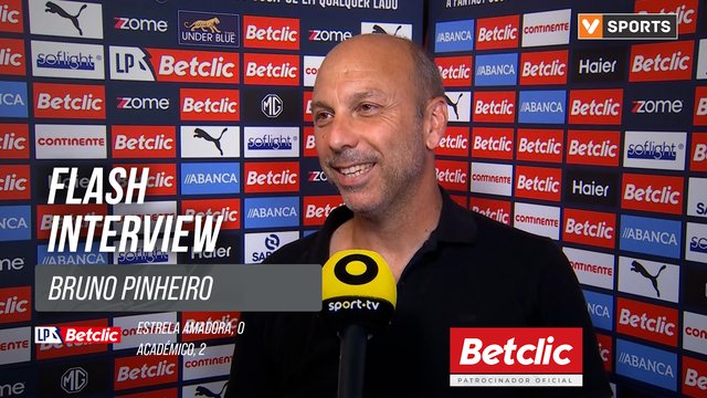 I Liga (#7) | Estrela Amadora 0-2 Académico: Flash Interview Bruno Pinheiro