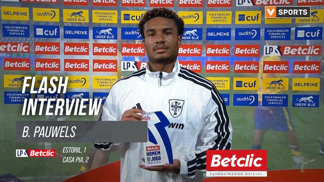 I Liga (#7) | Estoril 1-2 Casa Pia: Flash Interview B. Pauwels
