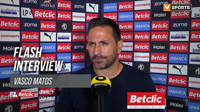 I Liga (#7) | Estoril 1-2 Casa Pia: Flash Interview Vasco Matos