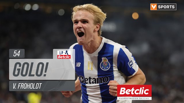 GOLO! FC Porto, V. Froholdt aos 54', FC Porto 2-1 Benfica