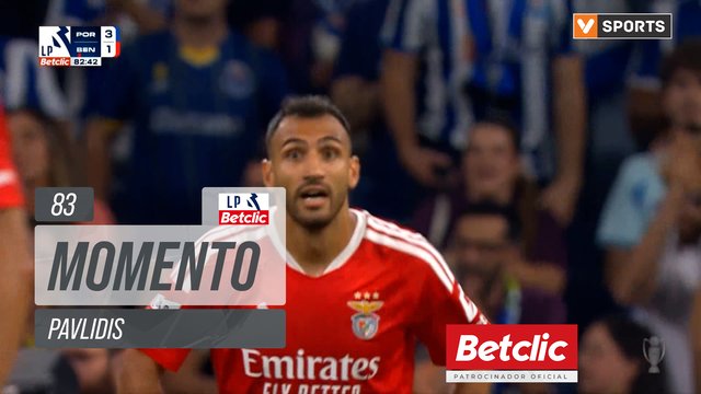 Benfica, Jogada, Pavlidis aos 83'