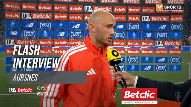 I Liga (#7) | FC Porto 3-1 Benfica: Flash Interview Aursnes