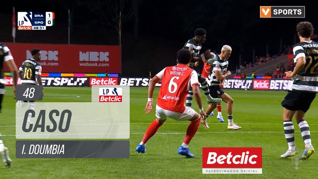 Sporting, Caso, I. Doumbia aos 48'