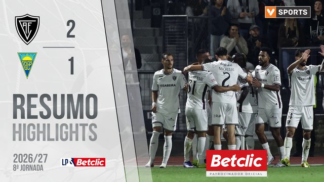 Liga Portugal Betclic (8ªJ): Resumo Académico 2-1 Estoril
