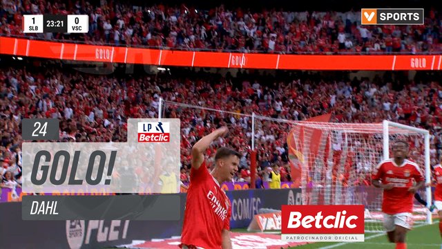 GOLO! Benfica, Dahl aos 24', Benfica 1-0 Vitória SC