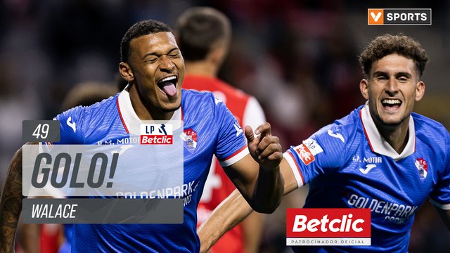 GOLO! Gil Vicente, Walace aos 49', Braga 1-1 Gil Vicente