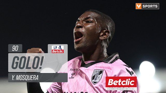 GOLO! Vitória SC, Y. Mosquera aos 90', Vitória SC 5-0 Marítimo