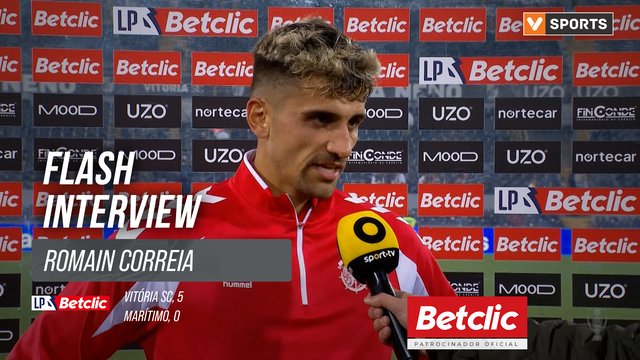 I Liga (#9) | Vitória SC 5-0 Marítimo: Flash Interview Romain Correia