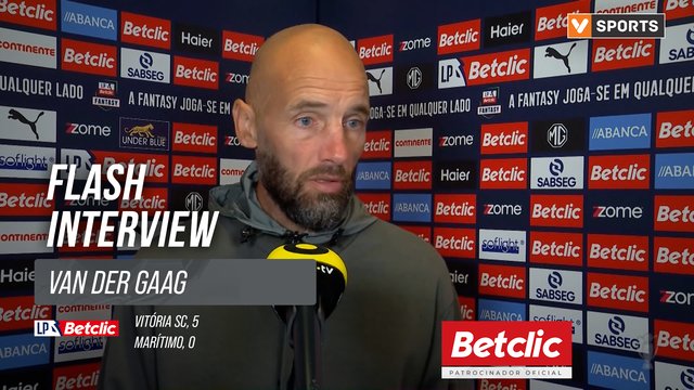 I Liga (#9) | Vitória SC 5-0 Marítimo: Flash Interview van der Gaag