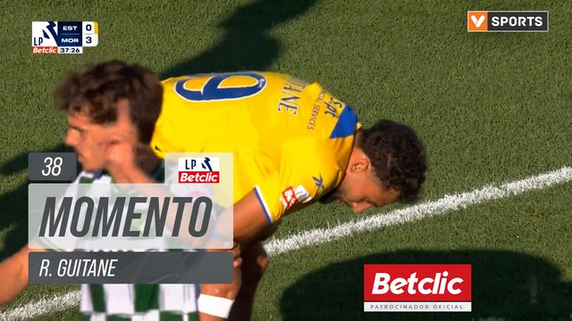 Estoril, Jogada, R. Guitane aos 38'