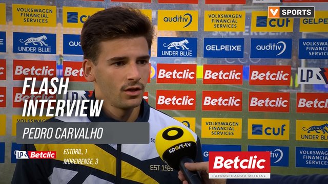 I Liga (#9) | Estoril 1-3 Moreirense: Flash Interview Pedro Carvalho