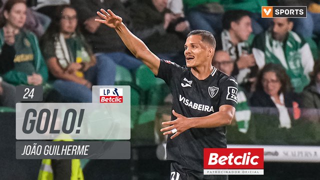 GOLO! Académico, João Guilherme aos 24', Sporting 0-1 Académico