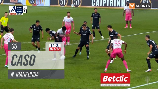 Sporting, Caso, N. Irankunda aos 36'