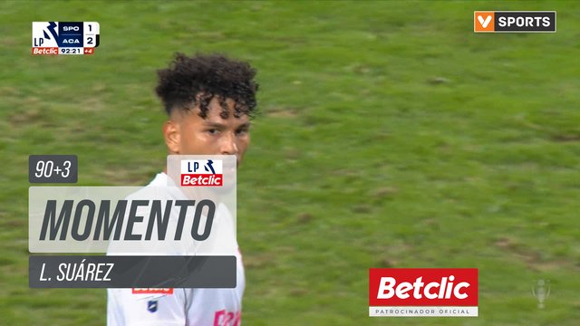Sporting, Jogada, L. Suárez aos 90'+3'