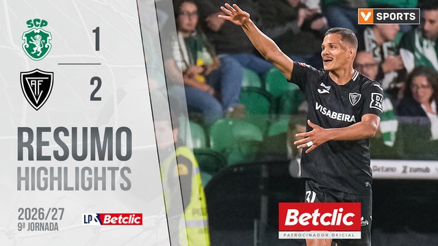 Liga Portugal Betclic (9ªJ): Resumo Sporting 1-2 Académico
