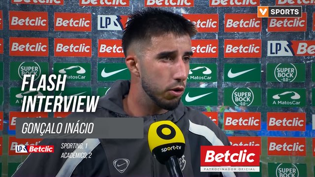 I Liga (#9) | Sporting 1-2 Académico: Flash Interview Gonçalo Inácio