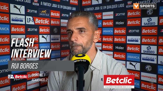 I Liga (#9) | Sporting 1-2 Académico: Flash Interview Rui Borges