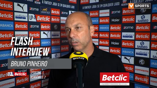 I Liga (#9) | Sporting 1-2 Académico: Flash Interview Bruno Pinheiro