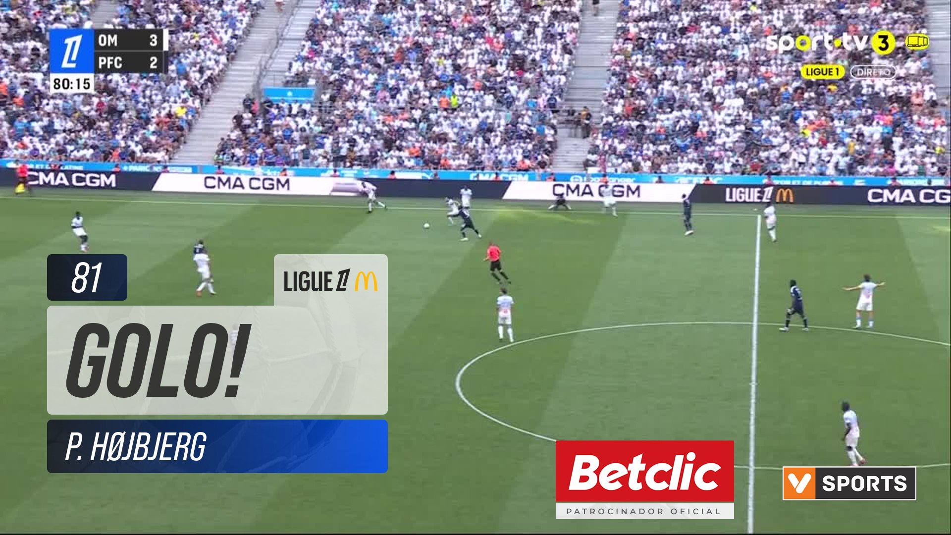 GOLO! Marselha, P. Højbjerg aos 81', Marselha 4-2 Paris FC