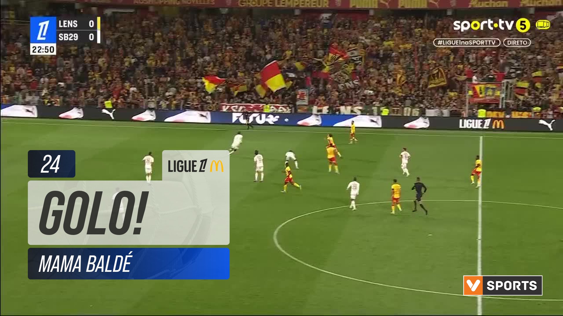 GOLO! Brest, Mama Baldé aos 24', Lens 0-1 Brest
