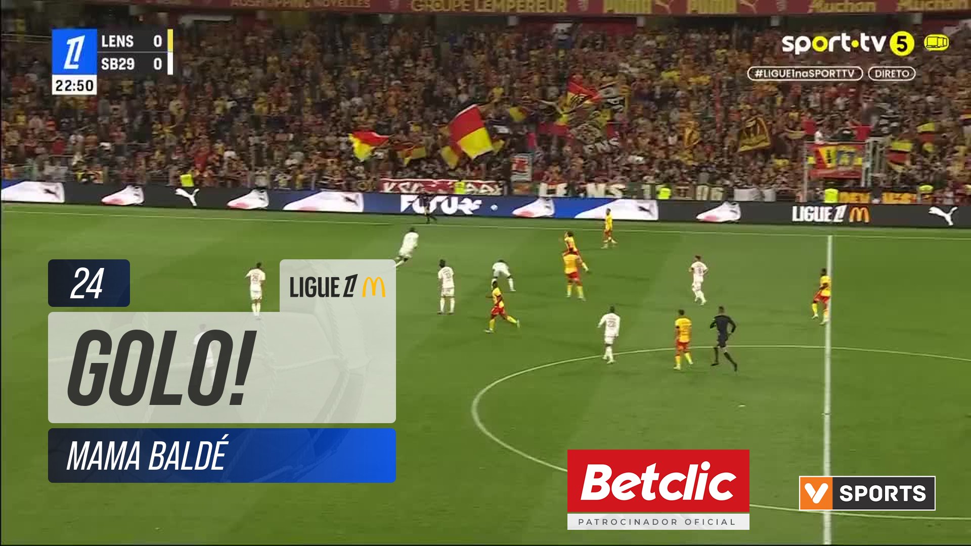 GOLO! Brest, Mama Baldé aos 24', Lens 0-1 Brest