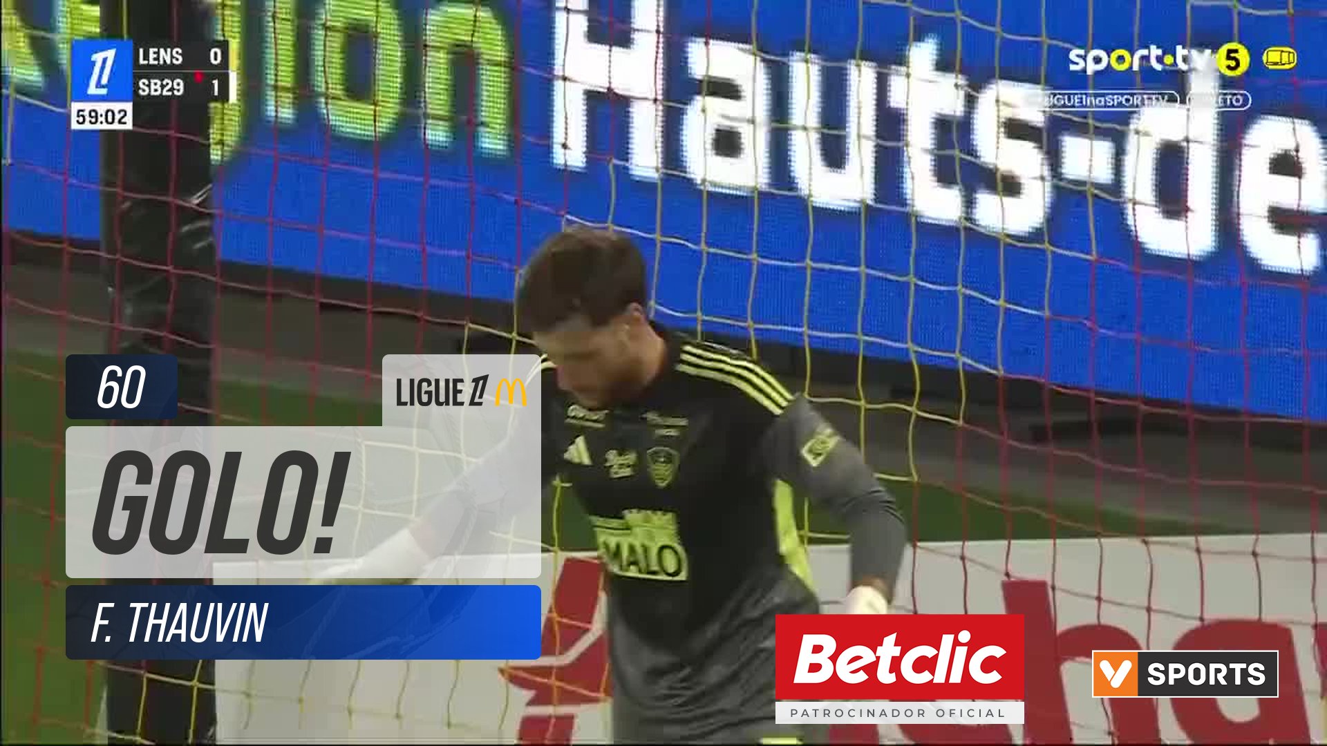 GOLO! Lens, F. Thauvin aos 60', Lens 1-1 Brest