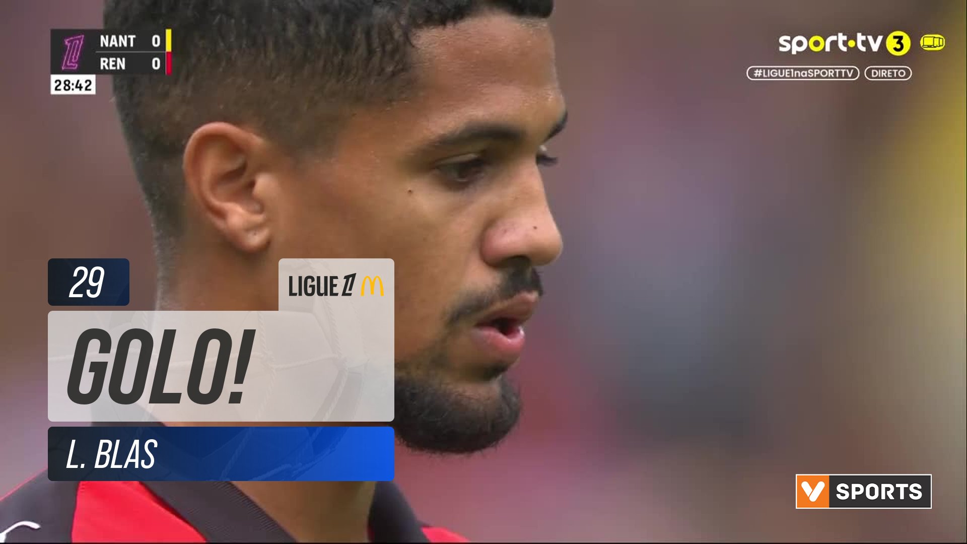 GOLO! Rennes, L. Blas aos 29', Nantes 0-1 Rennes