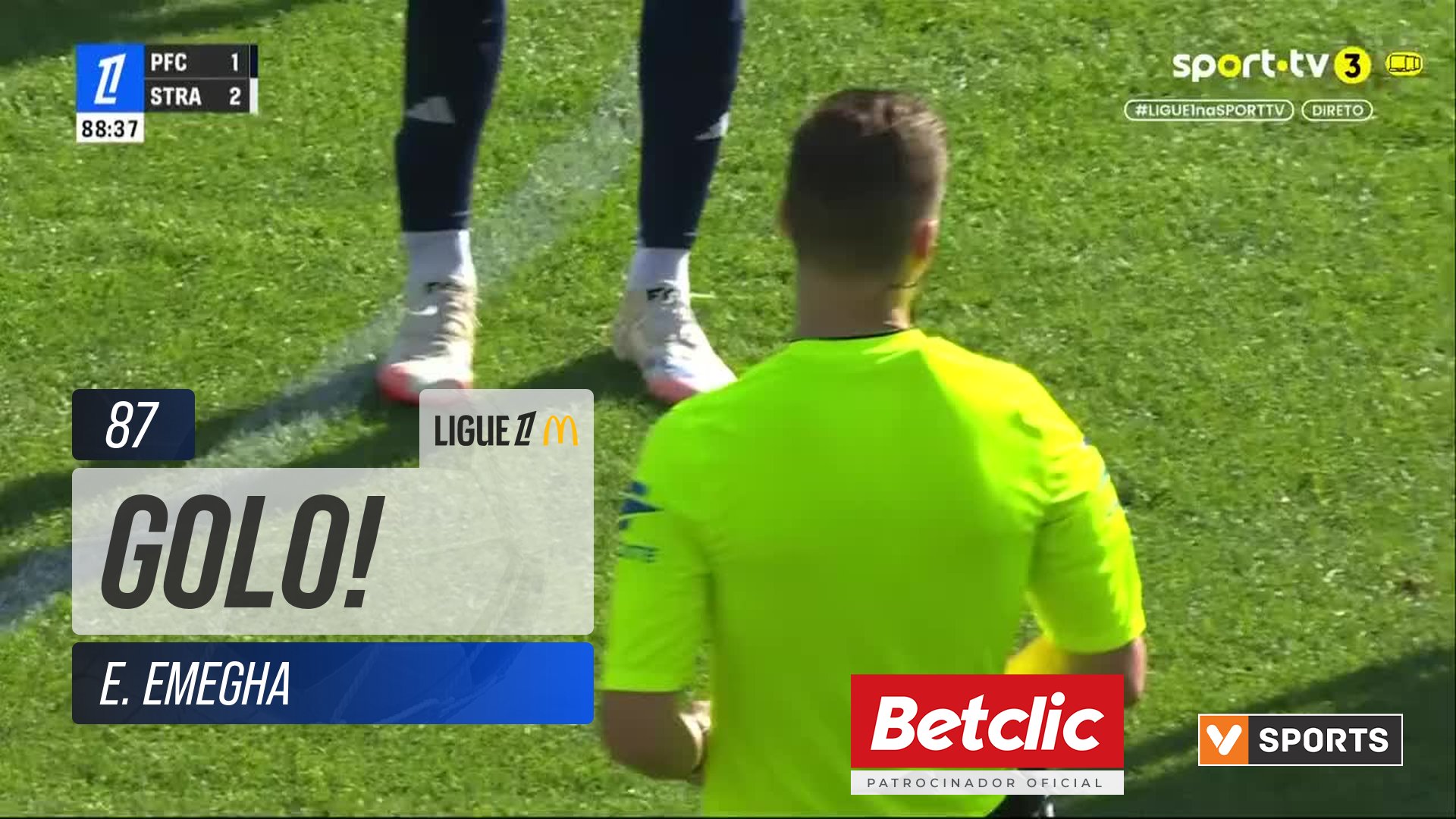 GOLO! Strasbourg, E. Emegha aos 87', Paris FC 1-3 Strasbourg