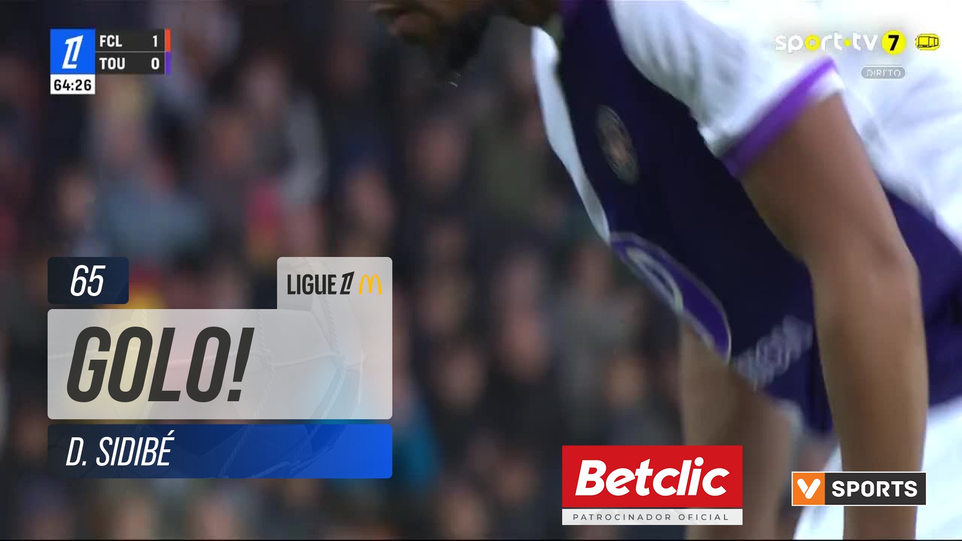 GOLO! Toulouse, D. Sidibé aos 65', Lorient 1-1 Toulouse