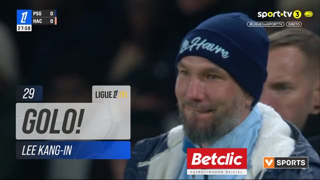 GOLO! PSG, Lee Kang-In aos 29', PSG 1-0 Le Havre