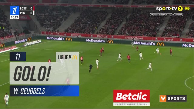 GOLO! Paris FC, W. Geubbels aos 11', Lille 0-1 Paris FC
