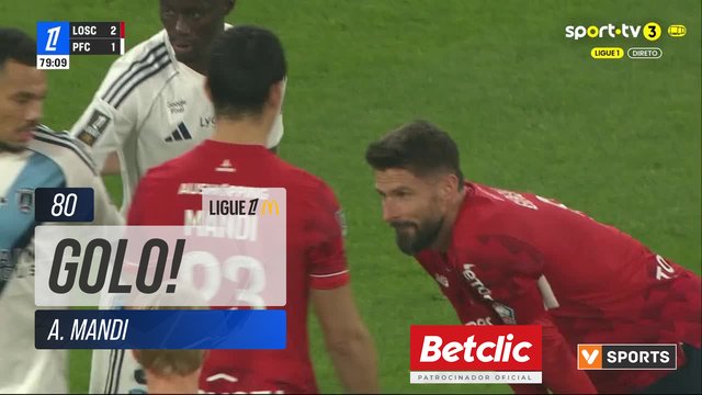 GOLO! Lille, A. Mandi aos 80', Lille 3-1 Paris FC